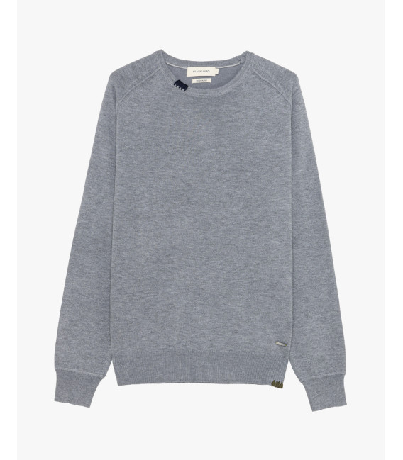 Maglione girocollo in misto lana