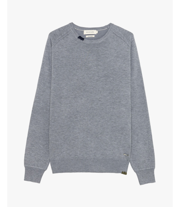 Maglione girocollo in misto lana