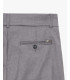 Pleated trousers with turn-up hem