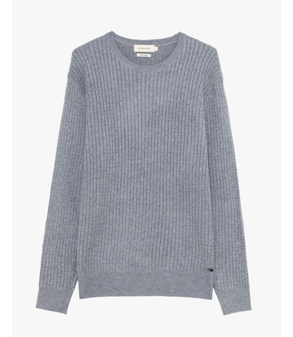 Maglia girocollo a trecce