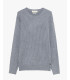 Maglia girocollo a trecce