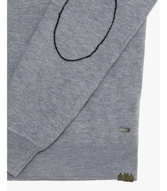 Maglione girocollo in misto lana