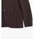 Single-breasted blazer in solid stretch fabric
