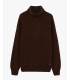 Chenille turtleneck sweater