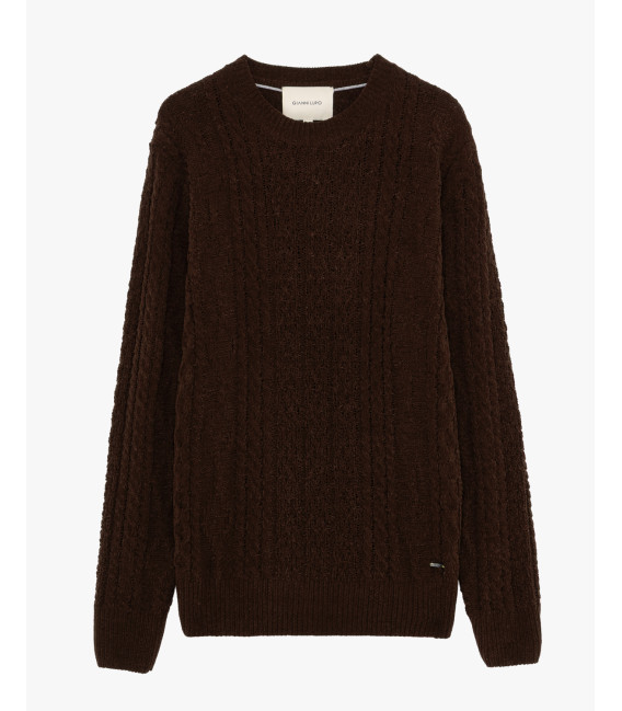 Maglione girocollo in ciniglia