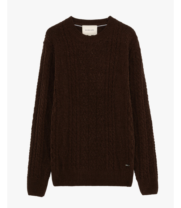 Maglione girocollo in ciniglia