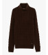 Chenille turtleneck sweater