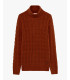 Chenille turtleneck sweater