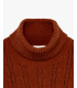 Chenille turtleneck sweater