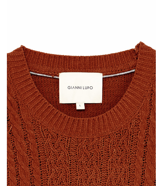 Maglione girocollo in ciniglia