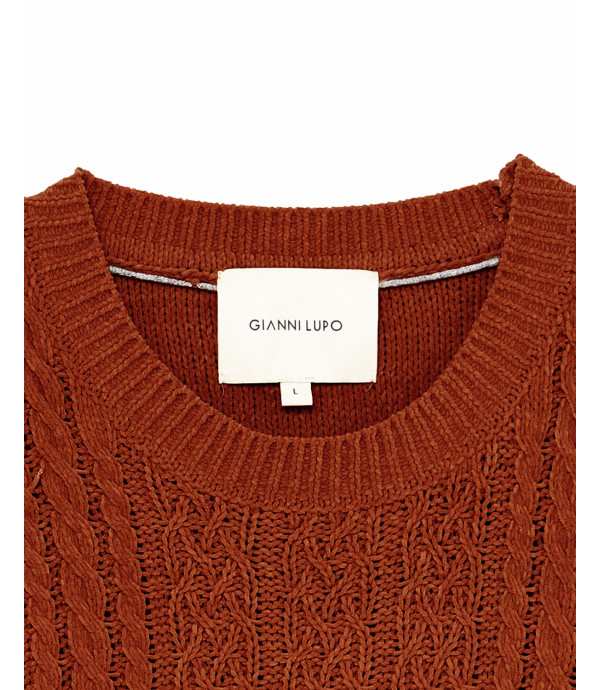 Maglione girocollo in ciniglia