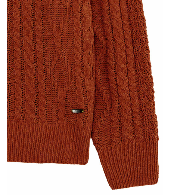 Maglione girocollo in ciniglia