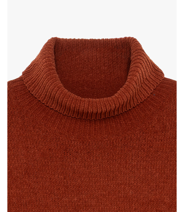 Chenille turtleneck sweater