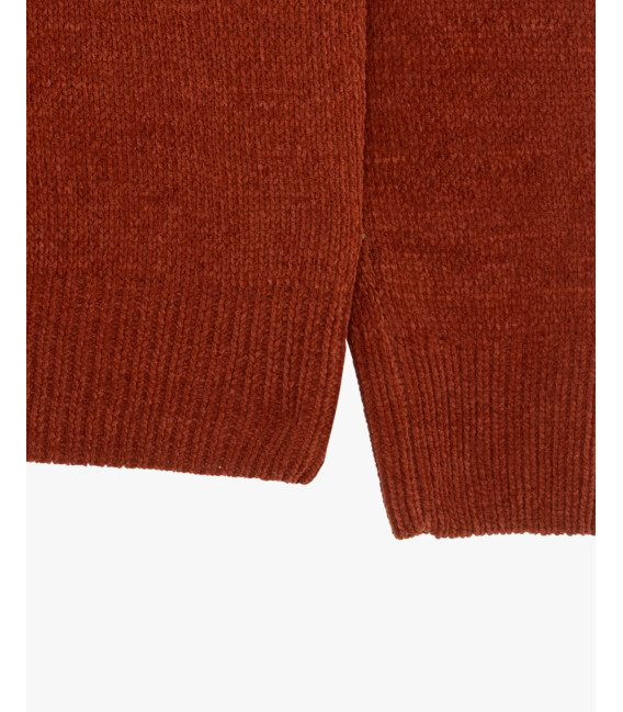 Chenille turtleneck sweater