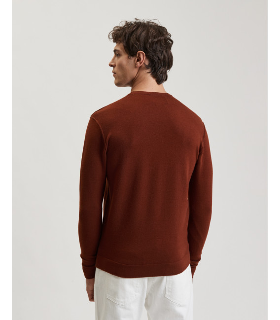 Maglione girocollo in misto lana