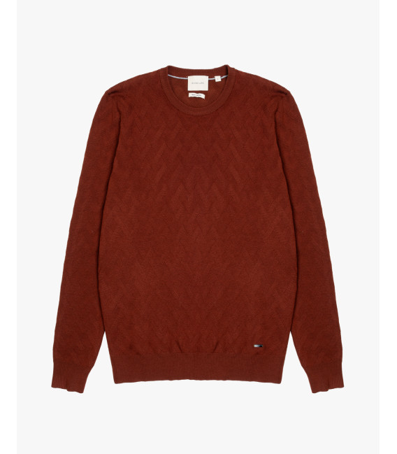 Maglione girocollo in misto lana