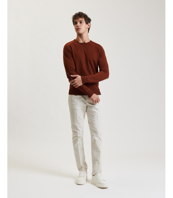 Maglione girocollo in misto lana