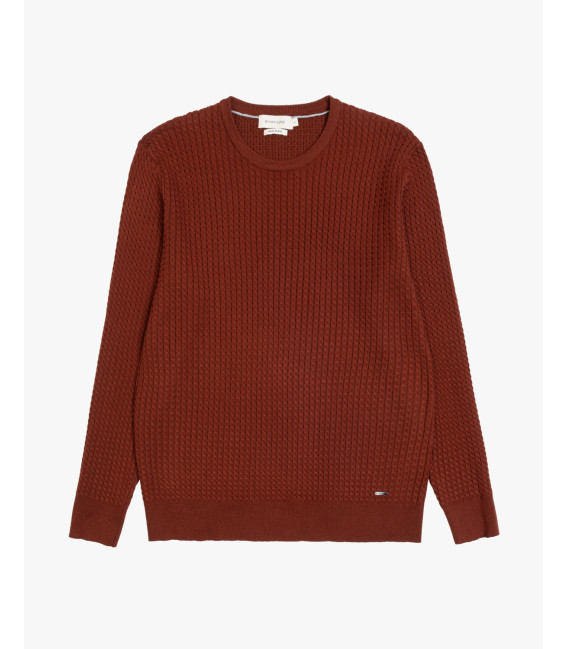 Maglia girocollo a trecce