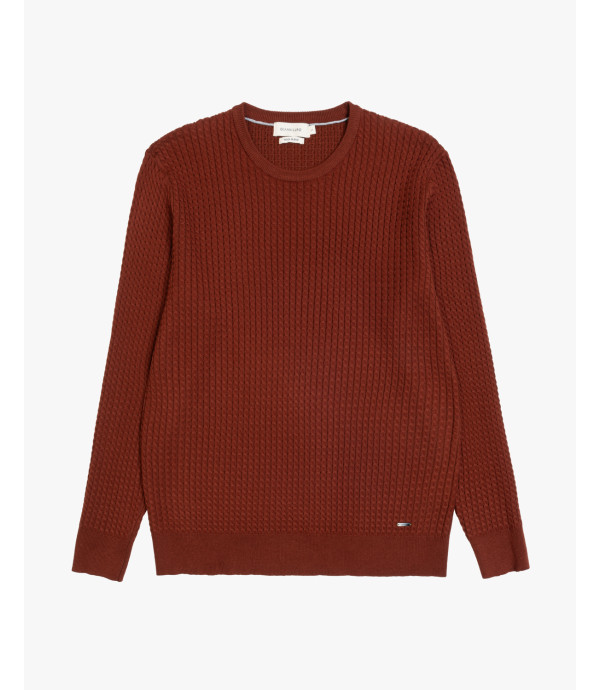Maglia girocollo a trecce