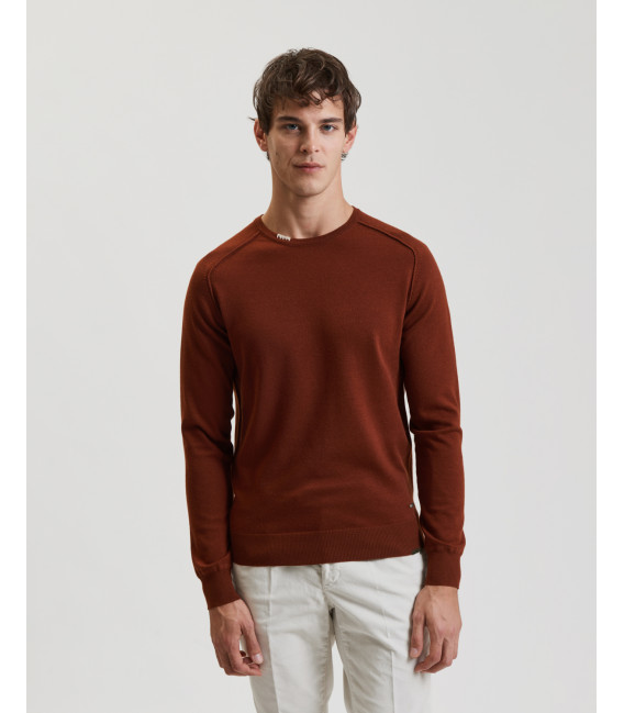 Maglione girocollo in misto lana