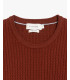 Maglia girocollo a trecce