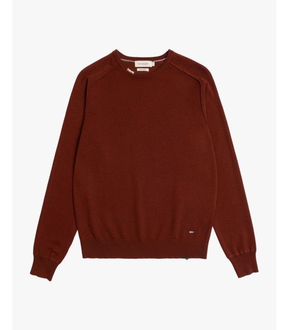 Maglione girocollo in misto lana