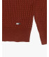 Cable-knit fine turtleneck sweater