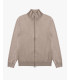 Fine-knit cardigan with high collar