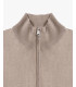 Fine-knit cardigan with high collar
