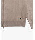Fine-knit cardigan with high collar