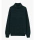 Chenille turtleneck sweater