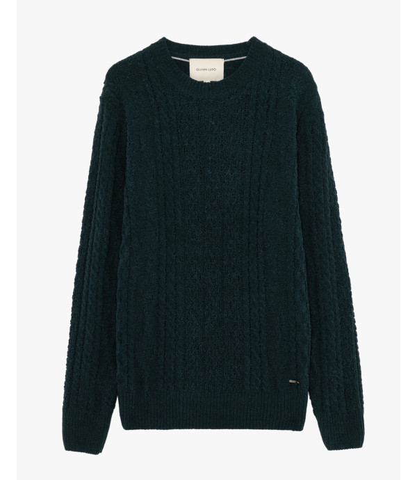Maglione girocollo in ciniglia