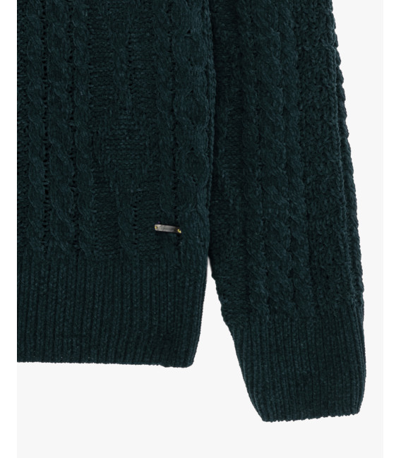 Maglione girocollo in ciniglia