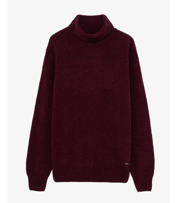 Chenille turtleneck sweater