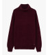 Chenille turtleneck sweater