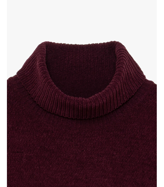 Chenille turtleneck sweater
