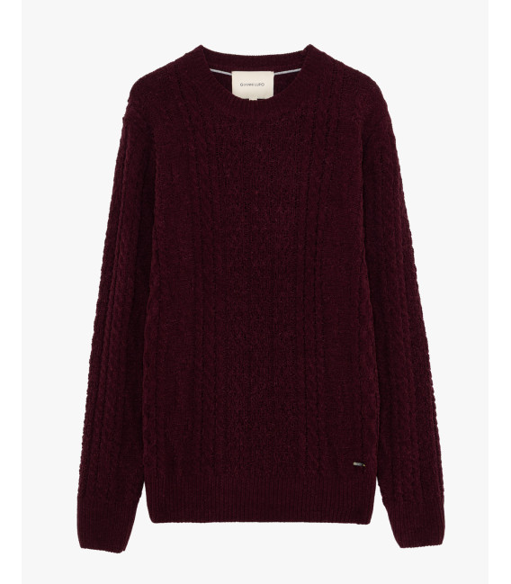 Maglione girocollo in ciniglia