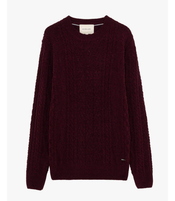 Maglione girocollo in ciniglia