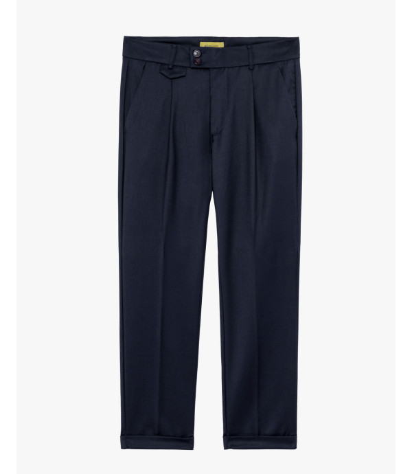 More about Pleated trousers with turn-up hem