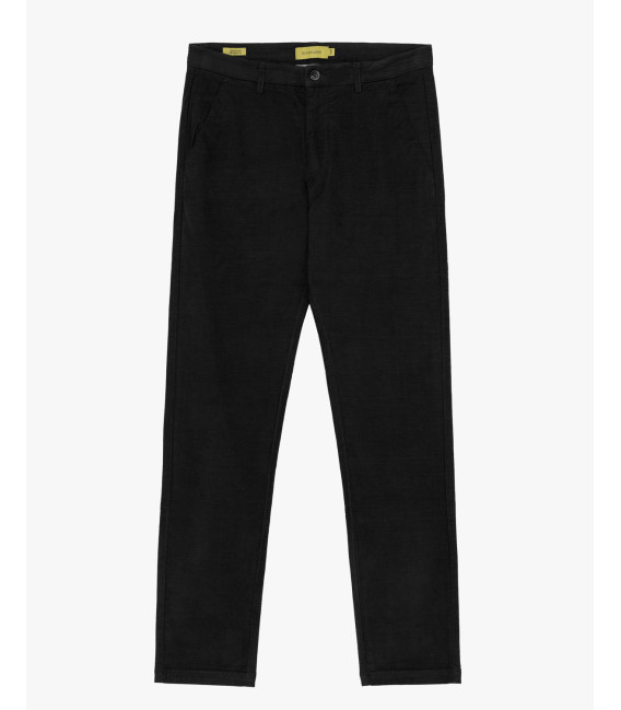 Slim fit chinos in woven textured fabric