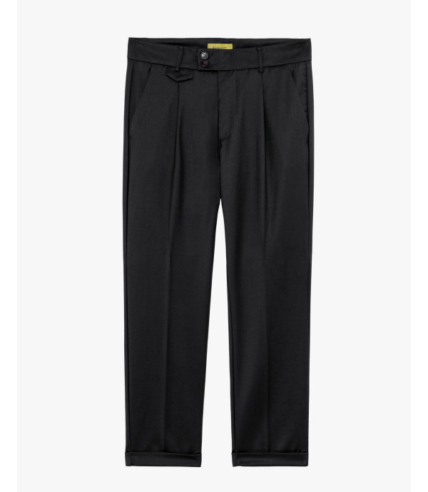 More about Pleated trousers with turn-up hem
