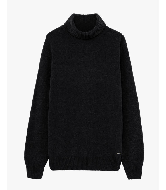 Chenille turtleneck sweater