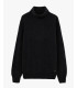 Chenille turtleneck sweater