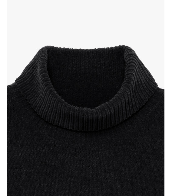 Chenille turtleneck sweater