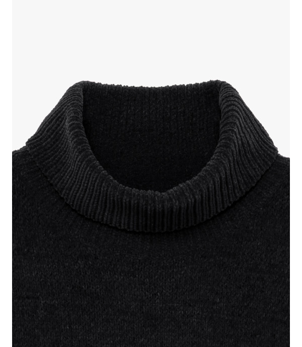 Chenille turtleneck sweater