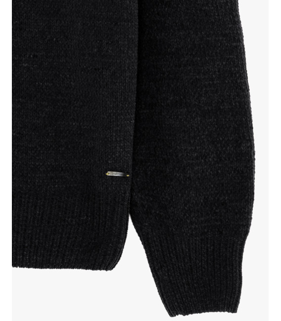 Chenille turtleneck sweater