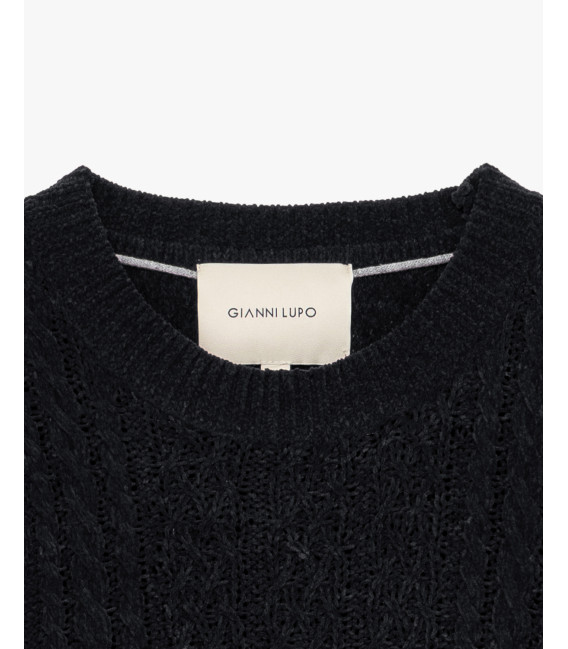 Maglione girocollo in ciniglia
