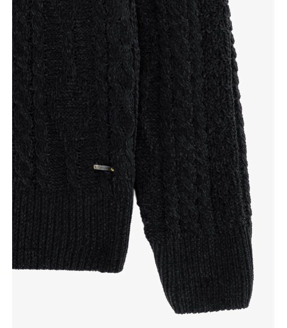 Maglione girocollo in ciniglia