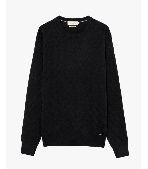 Maglione girocollo in misto lana
