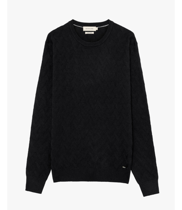 Maglione girocollo in misto lana